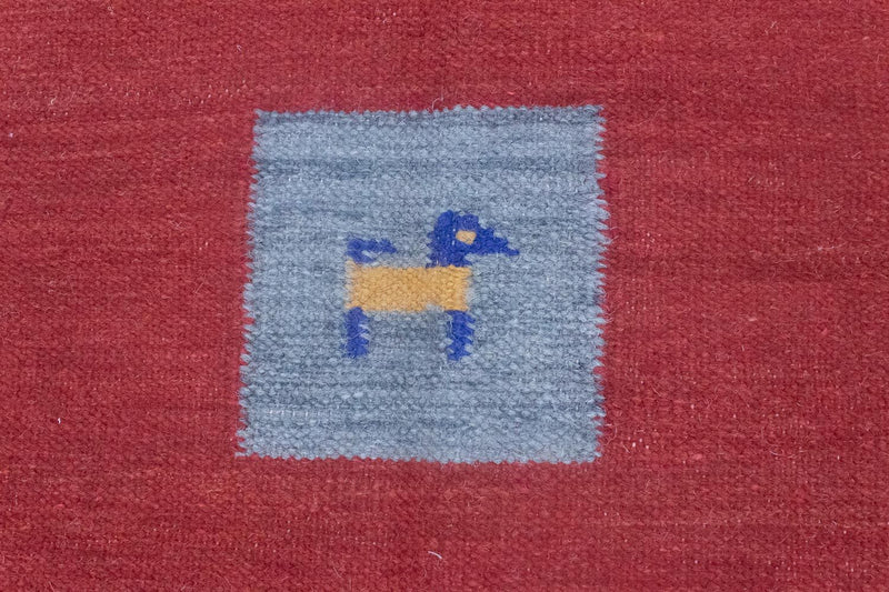 Tappeto Kelim - Tendenza - 200 x 140 cm - rosso