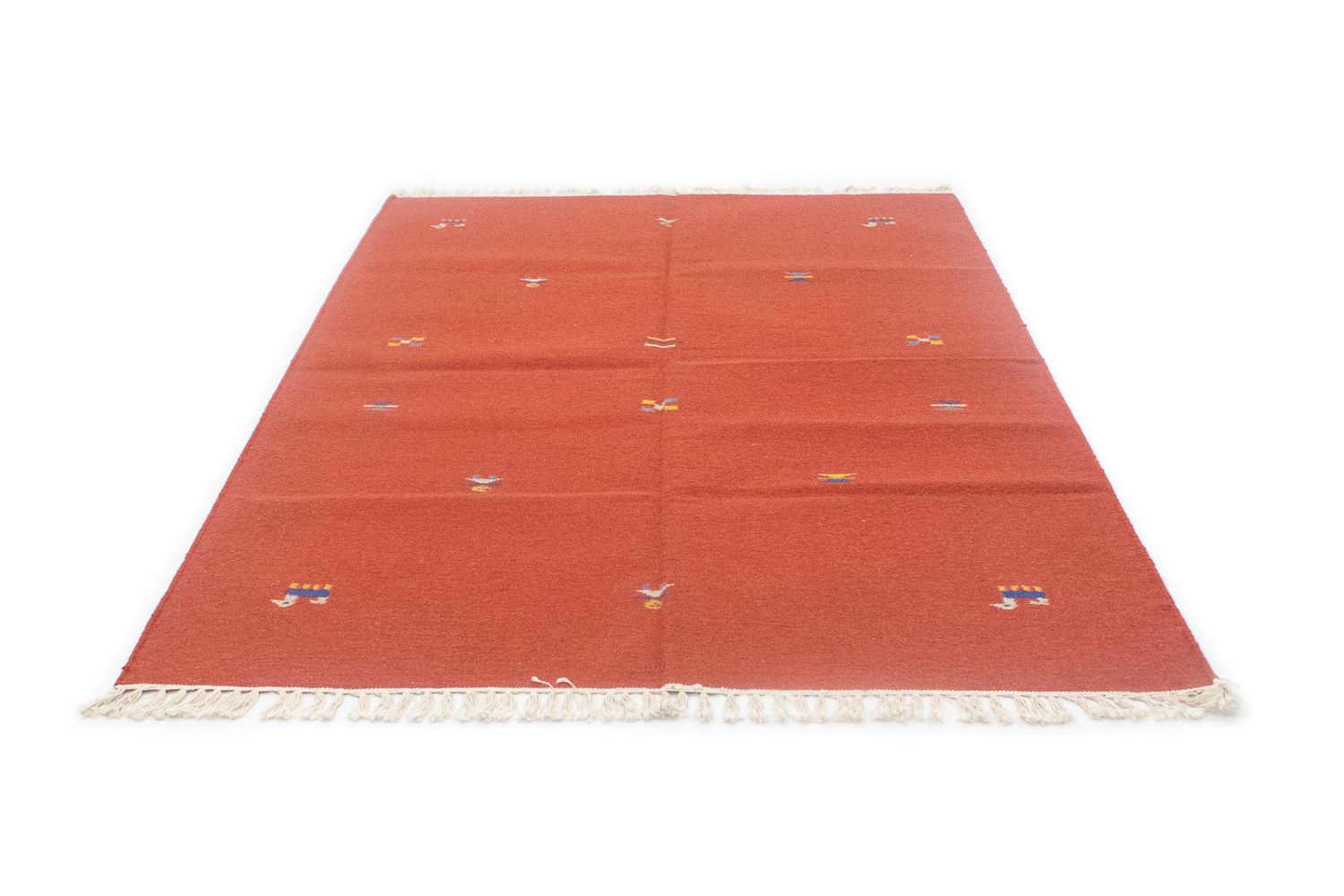Tappeto Kelim - Tendenza - 200 x 140 cm - arancione