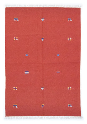 Tappeto Kelim - Tendenza - 200 x 140 cm - rosso