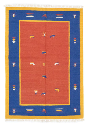 Tappeto Kelim - Tendenza - 200 x 140 cm - arancione