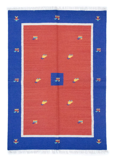 Kilim moderno Tappeto 140x200cm - Tappeto di lana