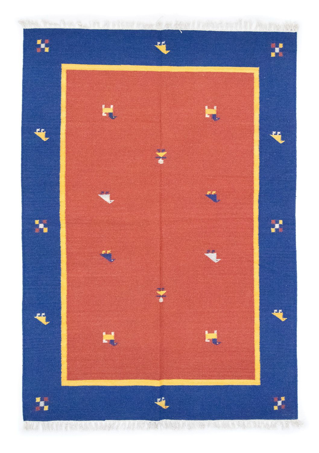 Tappeto Kelim - Tendenza - 200 x 140 cm - arancione