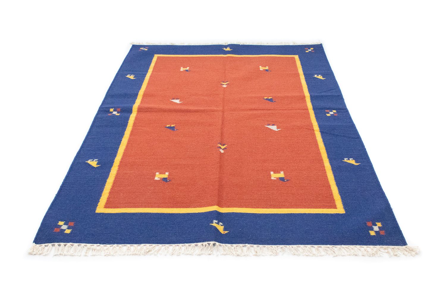 Tappeto Kelim - Tendenza - 200 x 140 cm - arancione