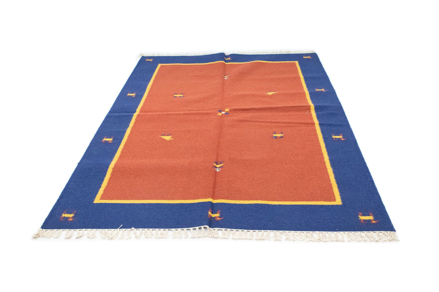 Tappeto Kelim - Tendenza - 200 x 140 cm - arancione