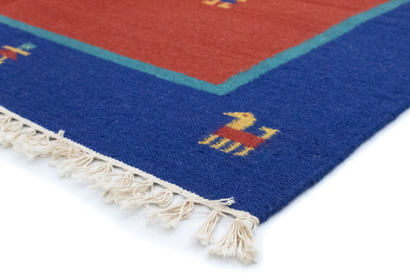 Tappeto Kelim - Tendenza - 200 x 140 cm - arancione