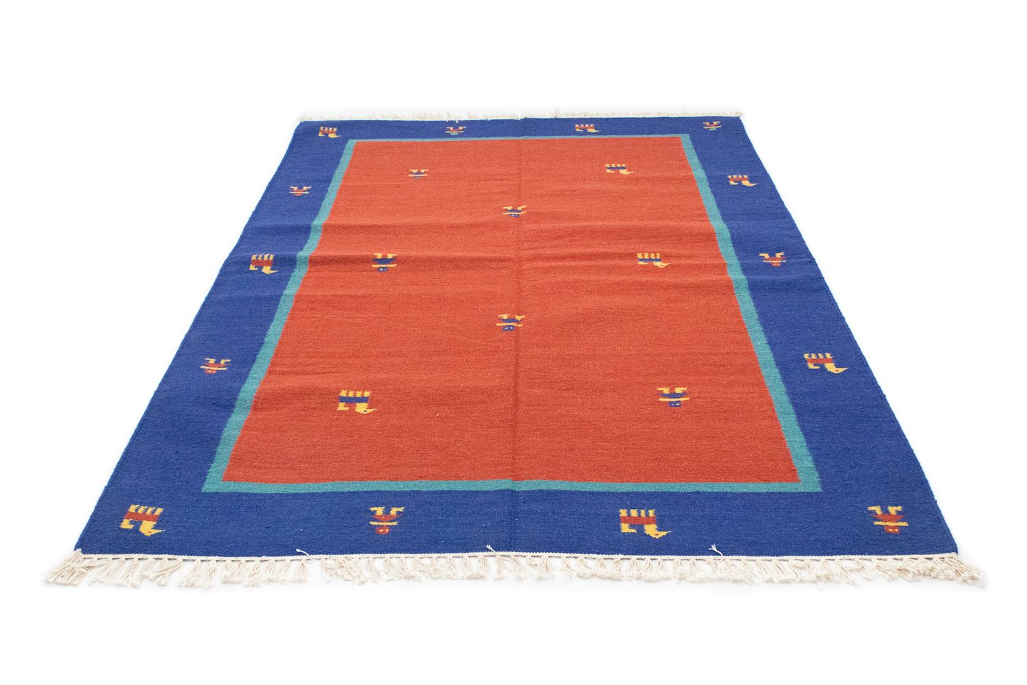 Tappeto Kelim - Tendenza - 200 x 140 cm - arancione