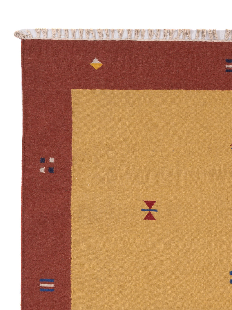 Kelim Teppich - Trendy - 240 x 170 cm - senfgelb