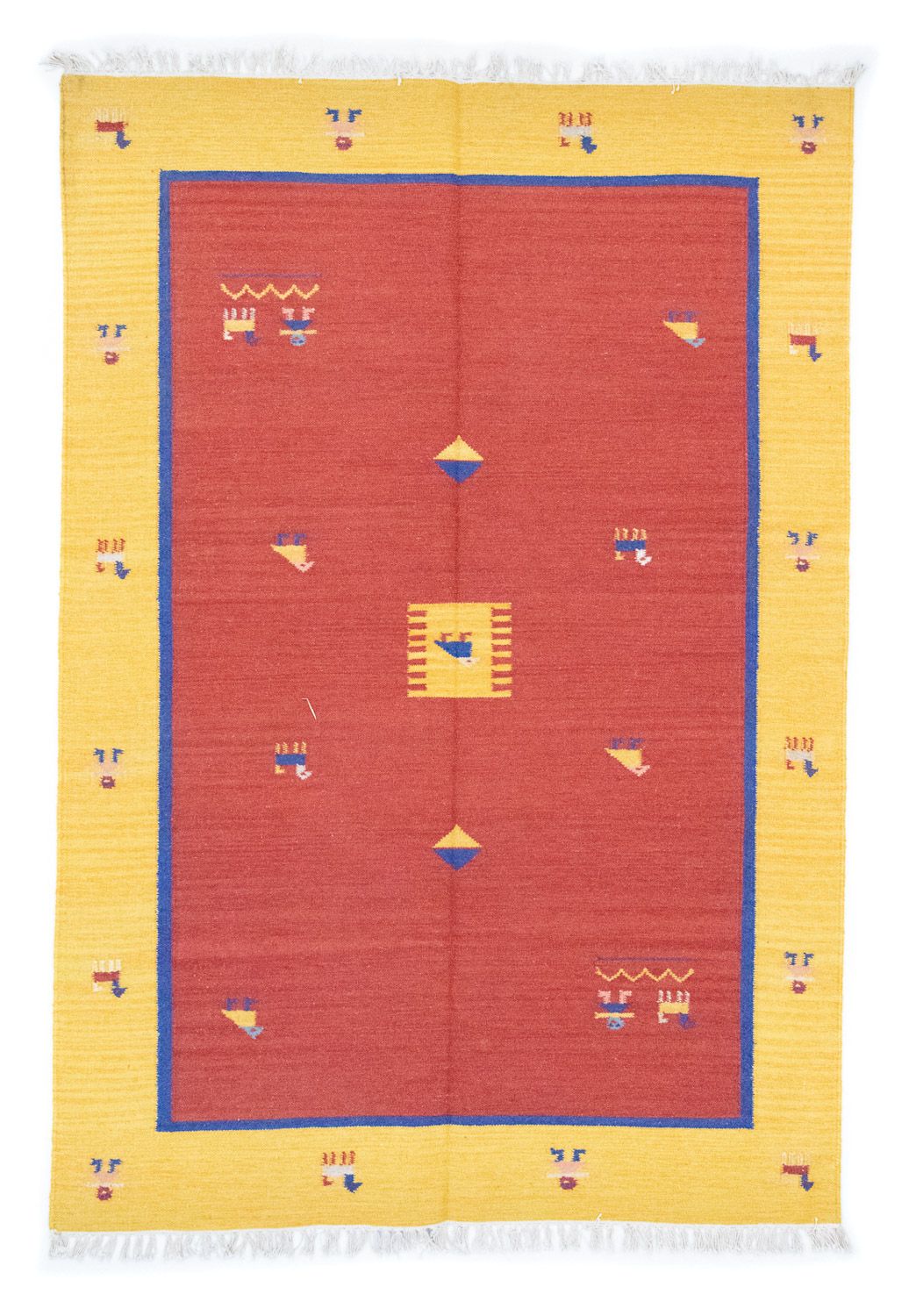 Tappeto Kelim - Tendenza - 200 x 140 cm - arancione