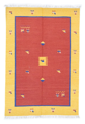 Tappeto Kelim - Tendenza - 200 x 140 cm - arancione