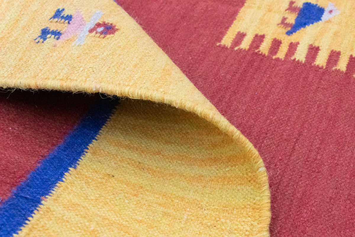 Tappeto Kelim - Tendenza - 200 x 140 cm - arancione