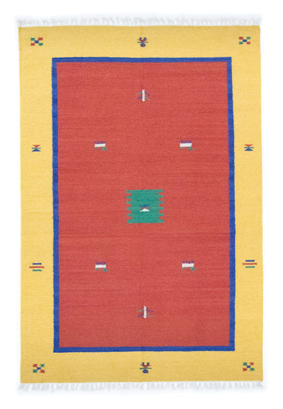 Kilim moderno Tappeto 140x200cm - Tappeto di lana