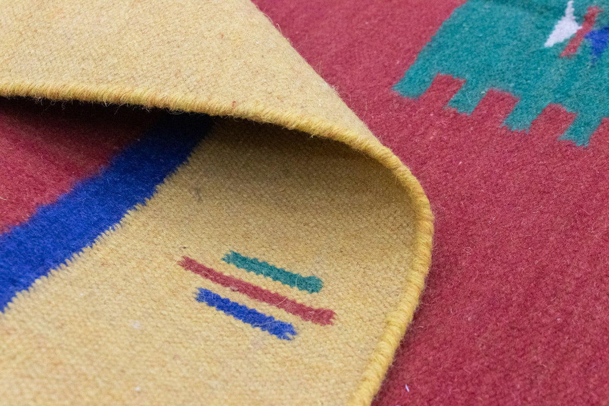 Tappeto Kelim - Tendenza - 200 x 140 cm - arancione