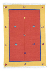 Tappeto Kelim - Tendenza - 200 x 140 cm - arancione