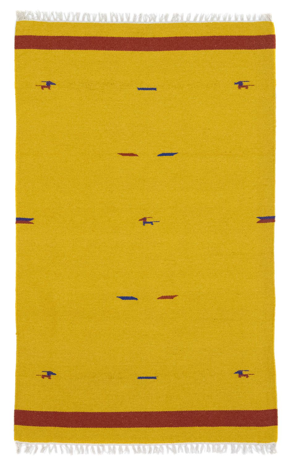 Tappeto Kelim - Tendenza - 180 x 120 cm - giallo