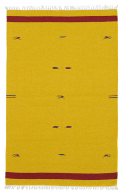 Tappeto Kelim - Tendenza - 180 x 120 cm - giallo