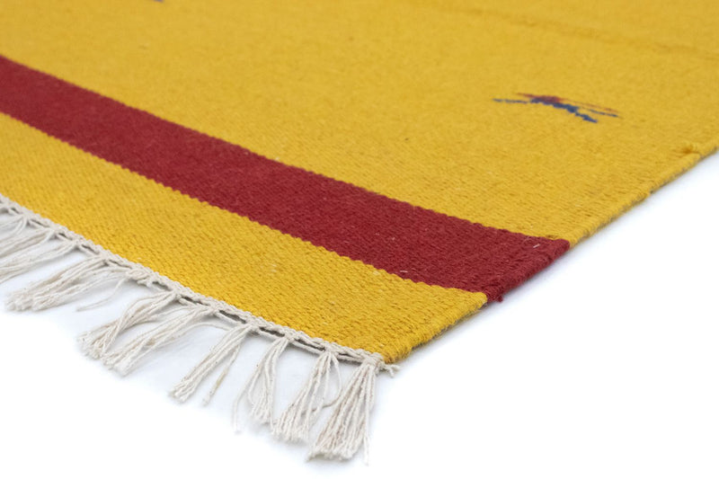 Tappeto Kelim - Tendenza - 180 x 120 cm - giallo
