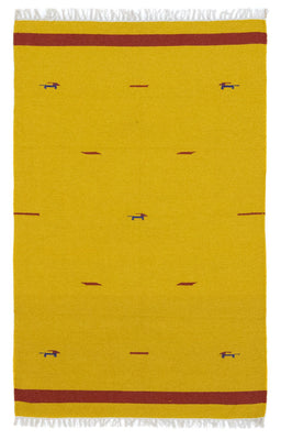 Tappeto Kelim - Tendenza - 180 x 120 cm - giallo