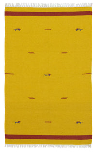 Tappeto Kelim - Tendenza - 180 x 120 cm - giallo
