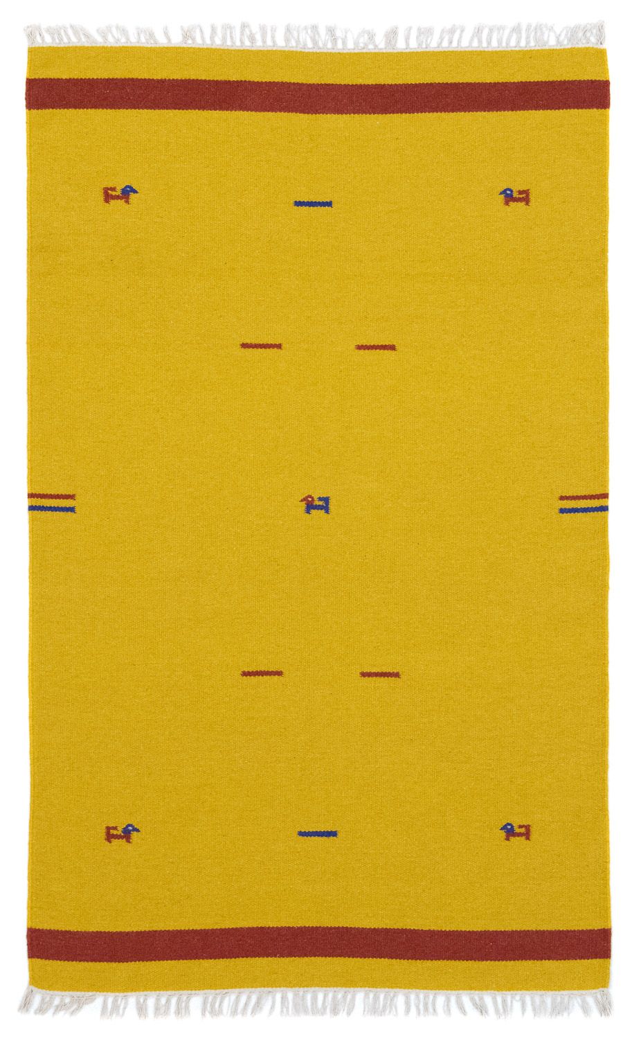 Tappeto Kelim - Tendenza - 180 x 120 cm - giallo