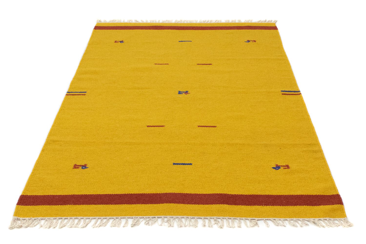 Tappeto Kelim - Tendenza - 180 x 120 cm - giallo