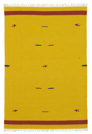 Tappeto Kelim - Tendenza - 180 x 120 cm - giallo