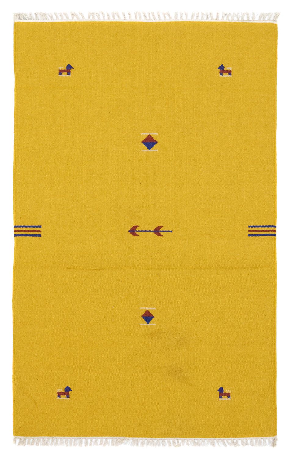 Tappeto Kelim - Tendenza - 180 x 120 cm - giallo