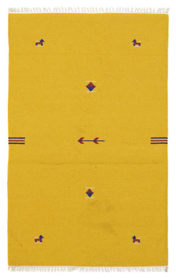 Tappeto Kelim - Tendenza - 180 x 120 cm - giallo