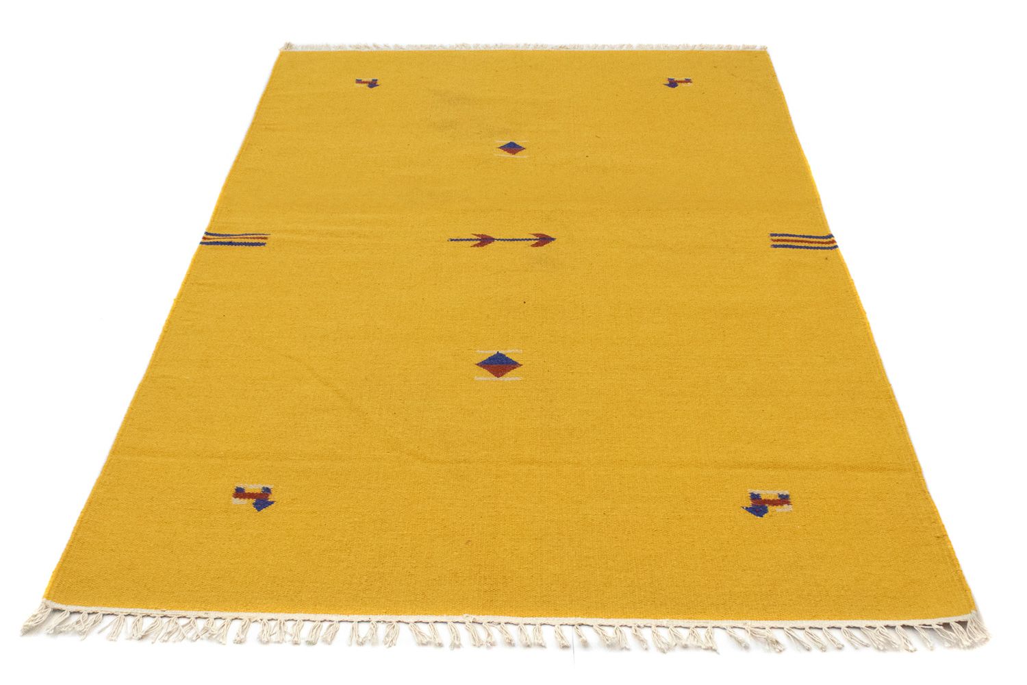 Tappeto Kelim - Tendenza - 180 x 120 cm - giallo