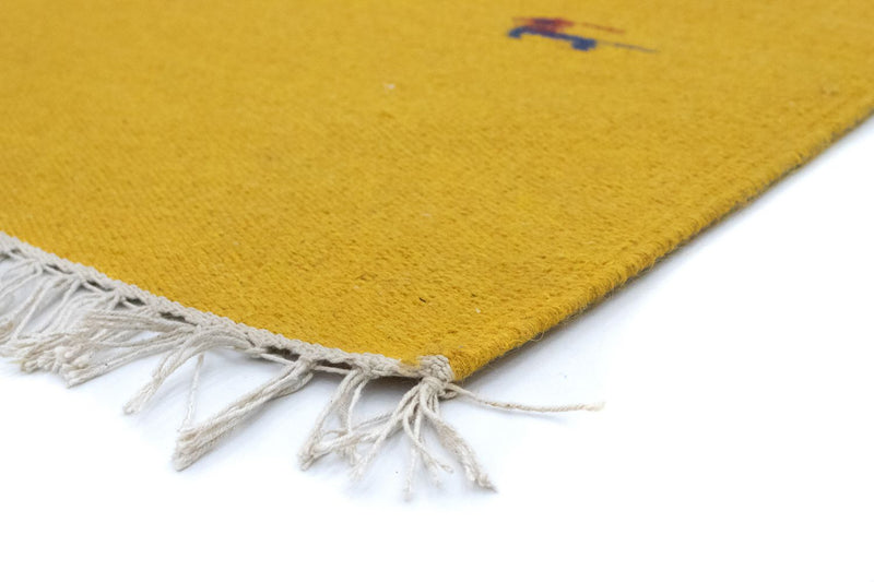 Tappeto Kelim - Tendenza - 180 x 120 cm - giallo