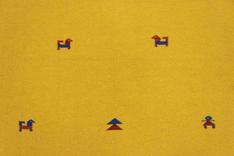 Tappeto Kelim - Tendenza - 180 x 120 cm - giallo