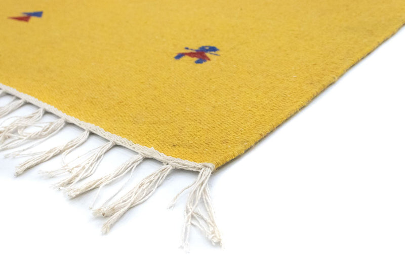 Tappeto Kelim - Tendenza - 180 x 120 cm - giallo