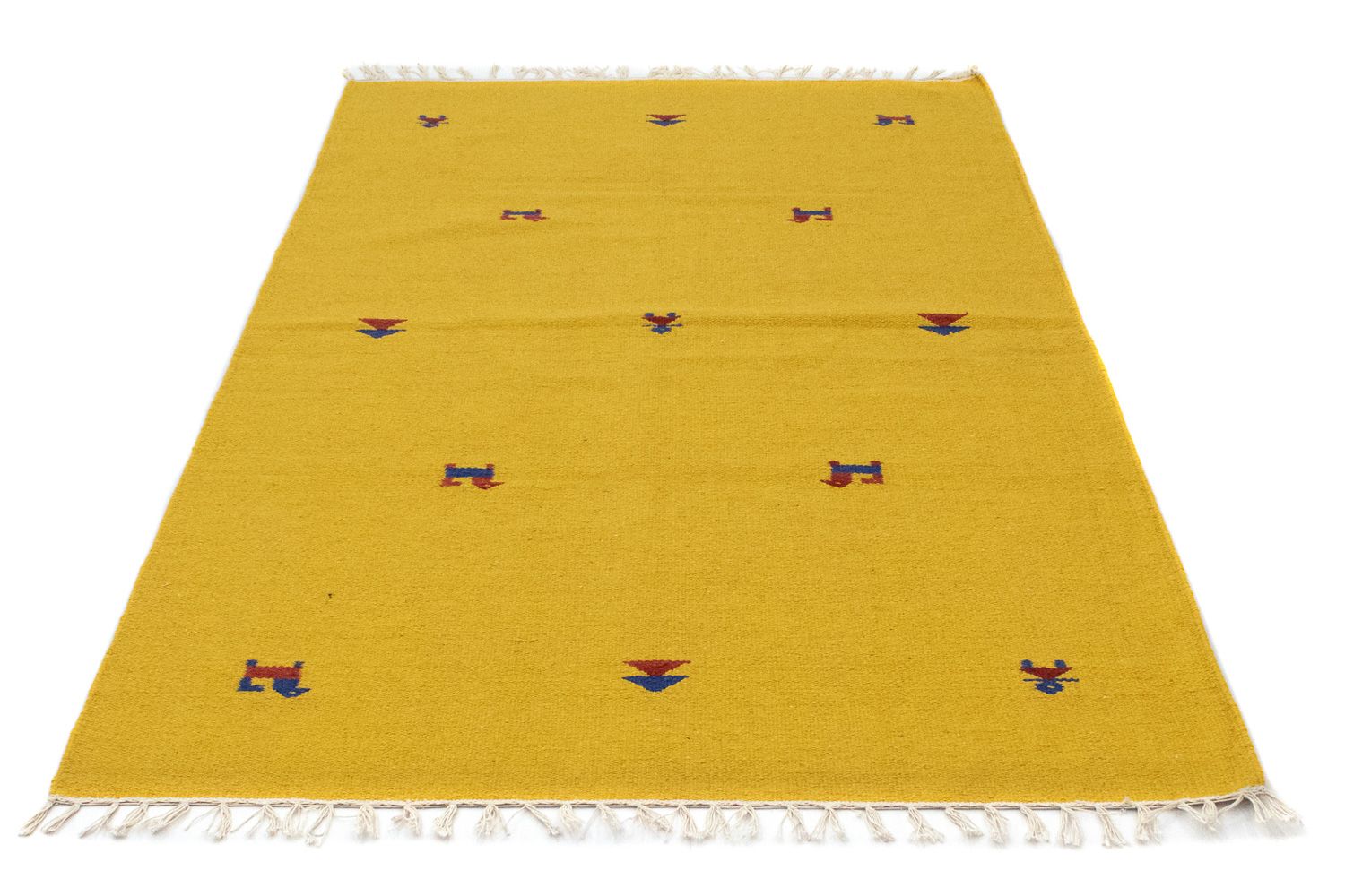 Tappeto Kelim - Tendenza - 180 x 120 cm - giallo