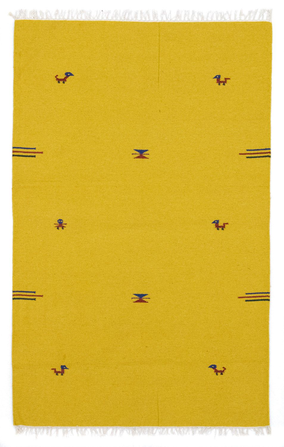 Tappeto Kelim - Tendenza - 180 x 120 cm - giallo
