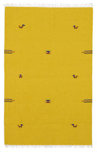 Tappeto Kelim - Tendenza - 180 x 120 cm - giallo