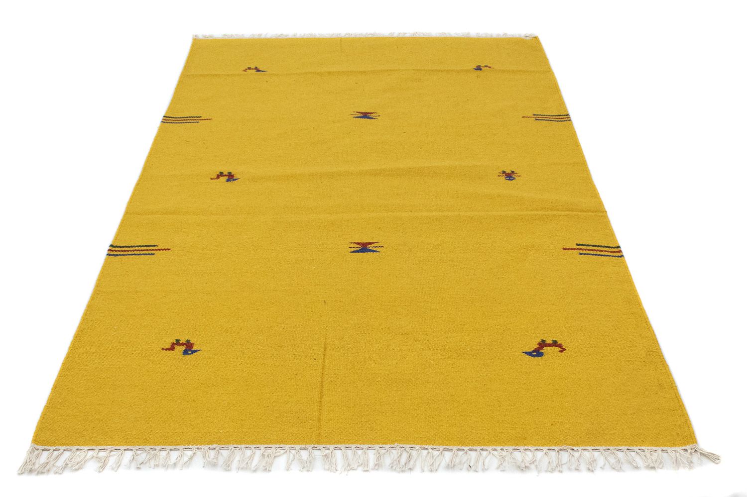 Tappeto Kelim - Tendenza - 180 x 120 cm - giallo