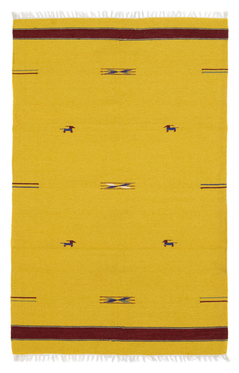 Tappeto Kelim - Tendenza - 180 x 120 cm - giallo