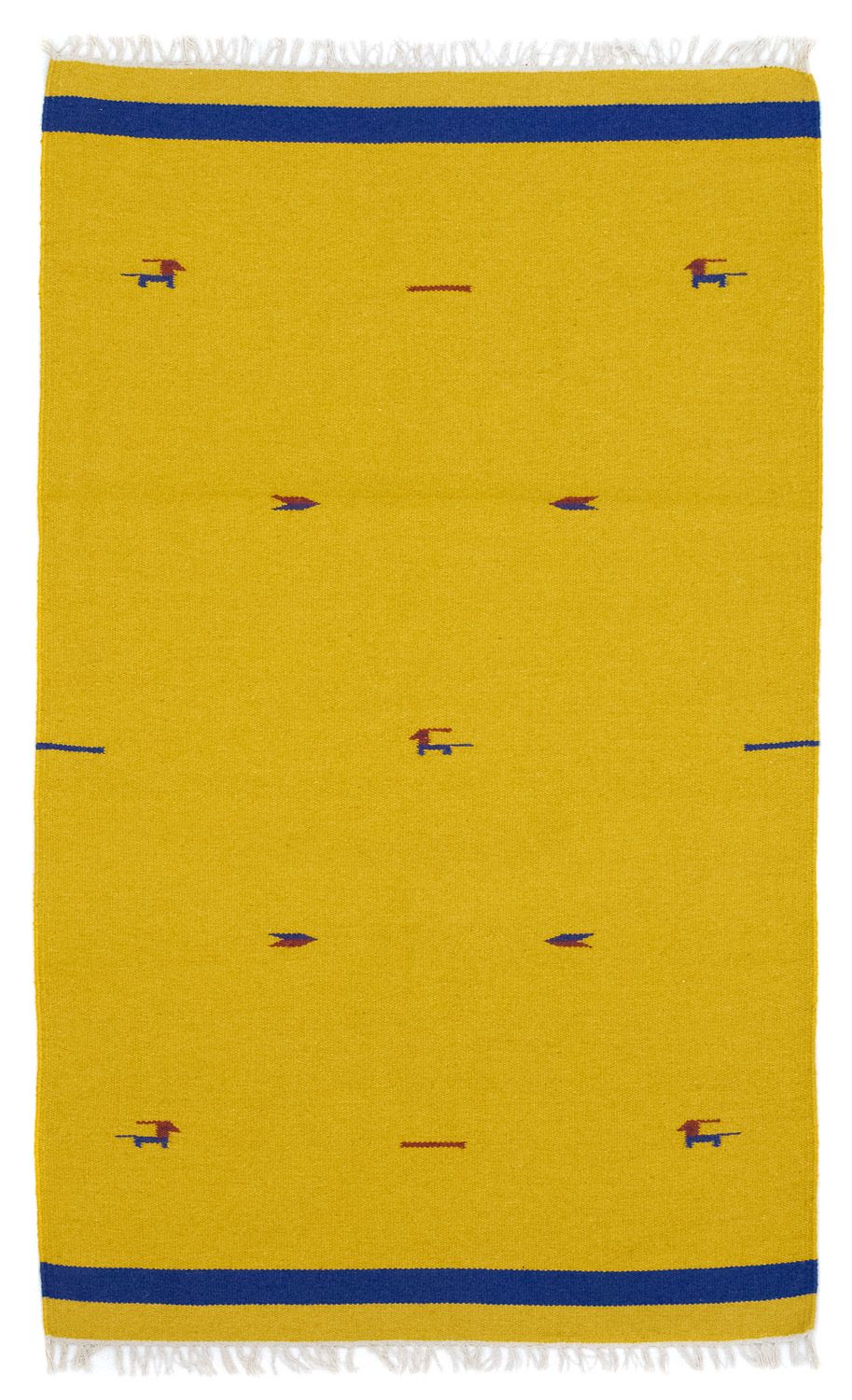 Tappeto Kelim - Tendenza - 180 x 120 cm - giallo