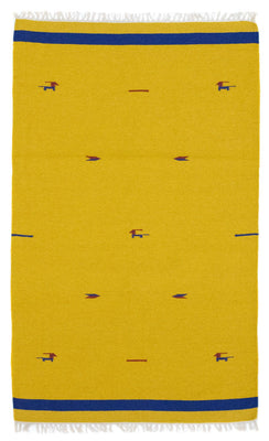Tappeto Kelim - Tendenza - 180 x 120 cm - giallo
