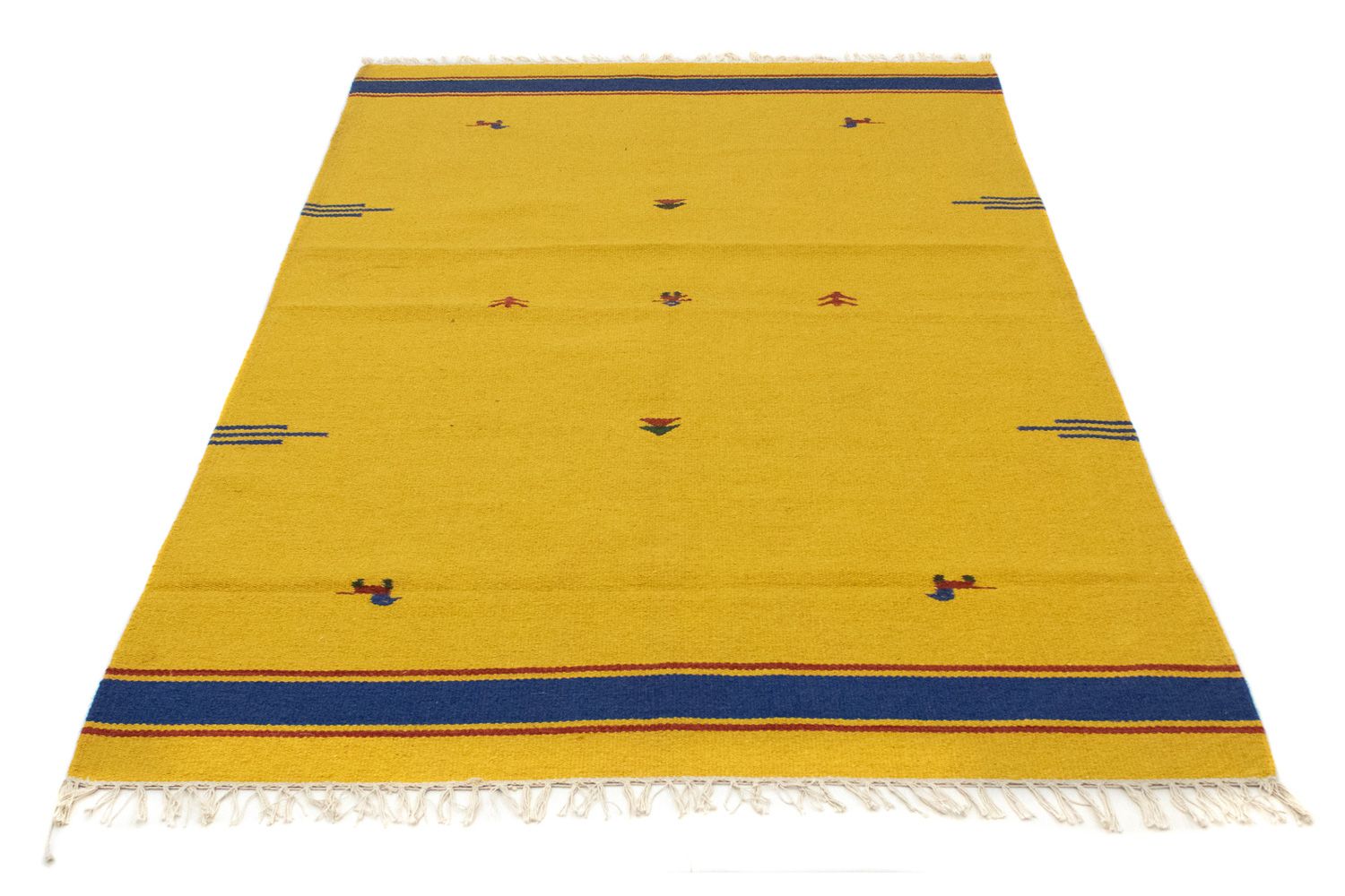 Tappeto Kelim - Tendenza - 180 x 120 cm - giallo