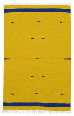 Tappeto Kelim - Tendenza - 180 x 120 cm - giallo