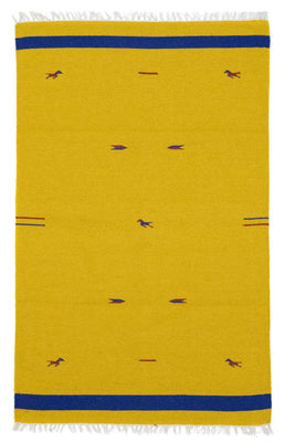 Tappeto Kelim - Tendenza - 180 x 120 cm - giallo