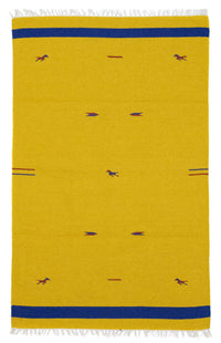 Tappeto Kelim - Tendenza - 180 x 120 cm - giallo