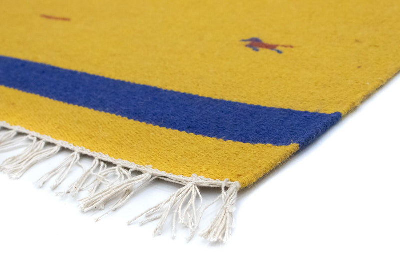 Tappeto Kelim - Tendenza - 180 x 120 cm - giallo