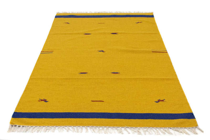 Tappeto Kelim - Tendenza - 180 x 120 cm - giallo