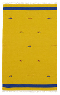 Tappeto Kelim - Tendenza - 180 x 120 cm - giallo