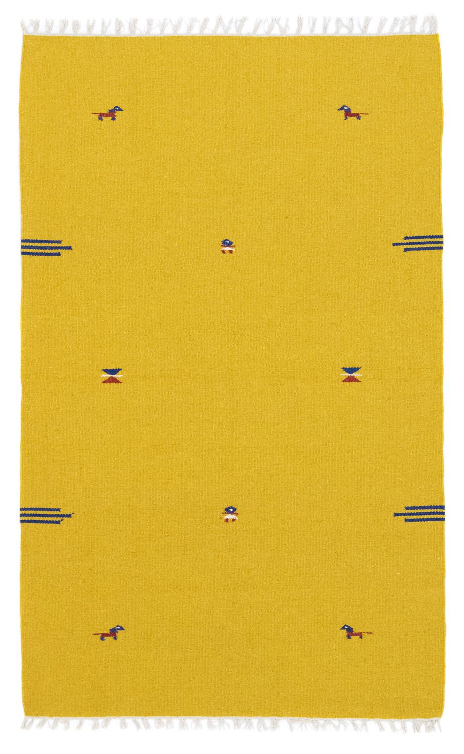 Tappeto Kelim - Tendenza - 180 x 120 cm - giallo