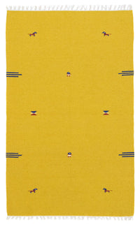 Tappeto Kelim - Tendenza - 180 x 120 cm - giallo
