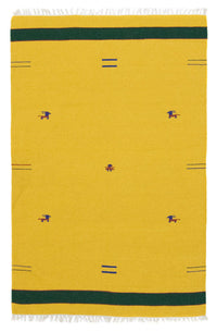 Tappeto Kelim - Tendenza - 180 x 120 cm - giallo