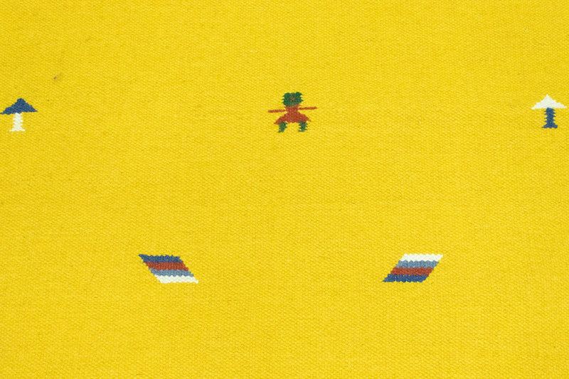 Tappeto Kelim - Tendenza - 180 x 120 cm - giallo