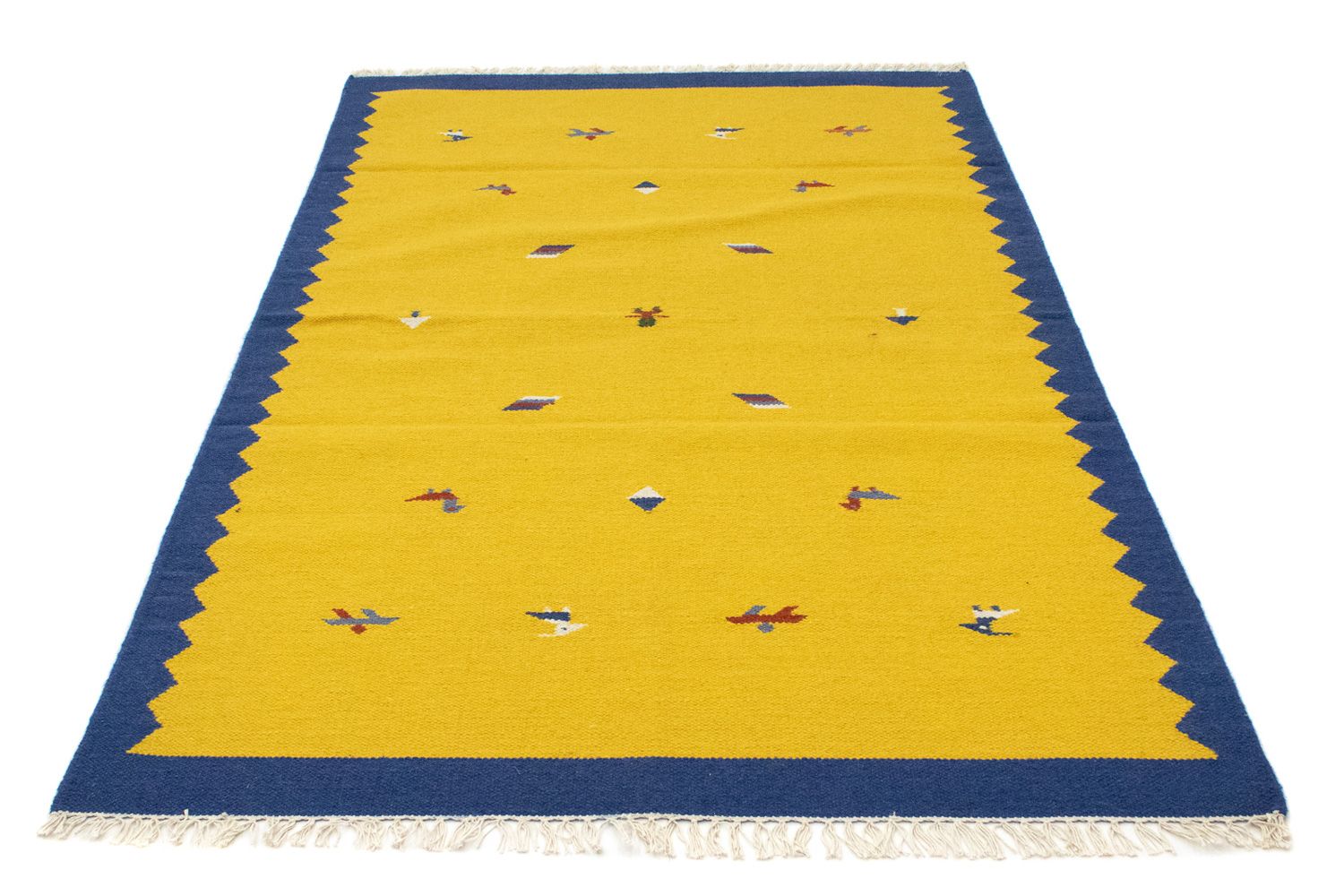 Tappeto Kelim - Tendenza - 180 x 120 cm - giallo